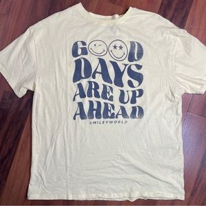 Smiley World Good Things Are Up Ahead T-Shirt | Size: XS